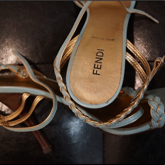 Vintage Fendi Braided Strappy Heel - Picture 2 of 8